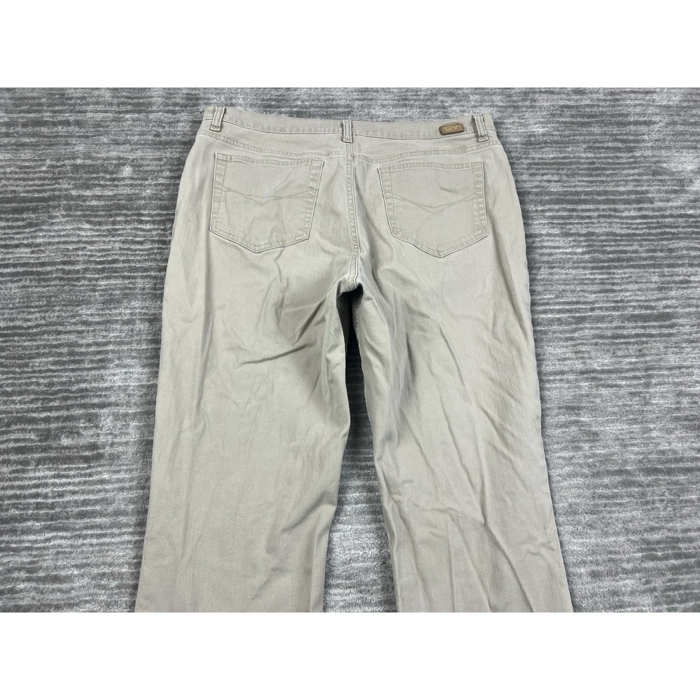 Gloria Vanderbilt Jeans Womens 16 Beige Straight Leg Denim Cotton Blend - Picture 10 of 15